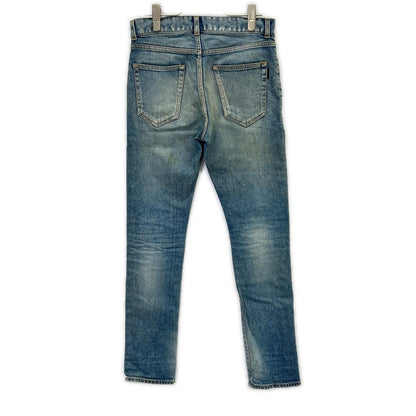 Saint Laurent Paris Distressed Skinny Denim Pants 26 — view 2