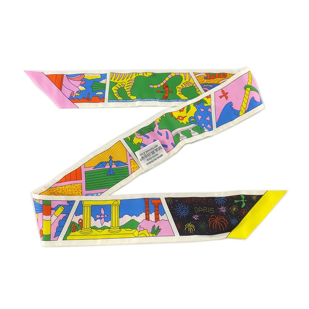 Hermes Heaven Factry Suit Factory Multicolor Scarf — view 6