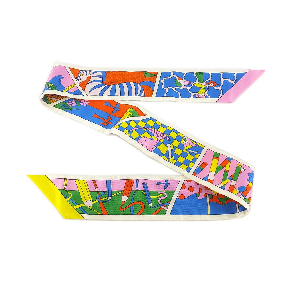 Hermes Heaven Factry Suit Factory Multicolor Scarf — view 7
