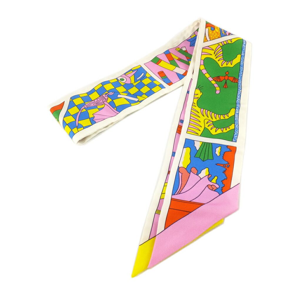 Hermes Heaven Factry Suit Factory Multicolor Scarf — view 8