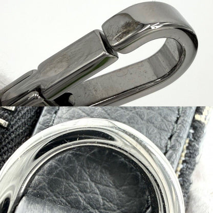Dior Shoulder Bag Blue Rider Micro Pouch 2-Way Crossbody Canvas Leather Navy — view 8