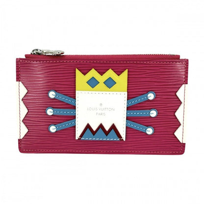 Louis Vuitton Coin Case Pochette Cles Tribal Mask Card Fixed Era Holder Purse