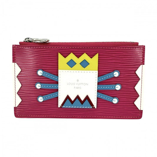 Louis Vuitton Coin Case Pochette Cles Tribal Mask Card Fixed Era Holder Purse