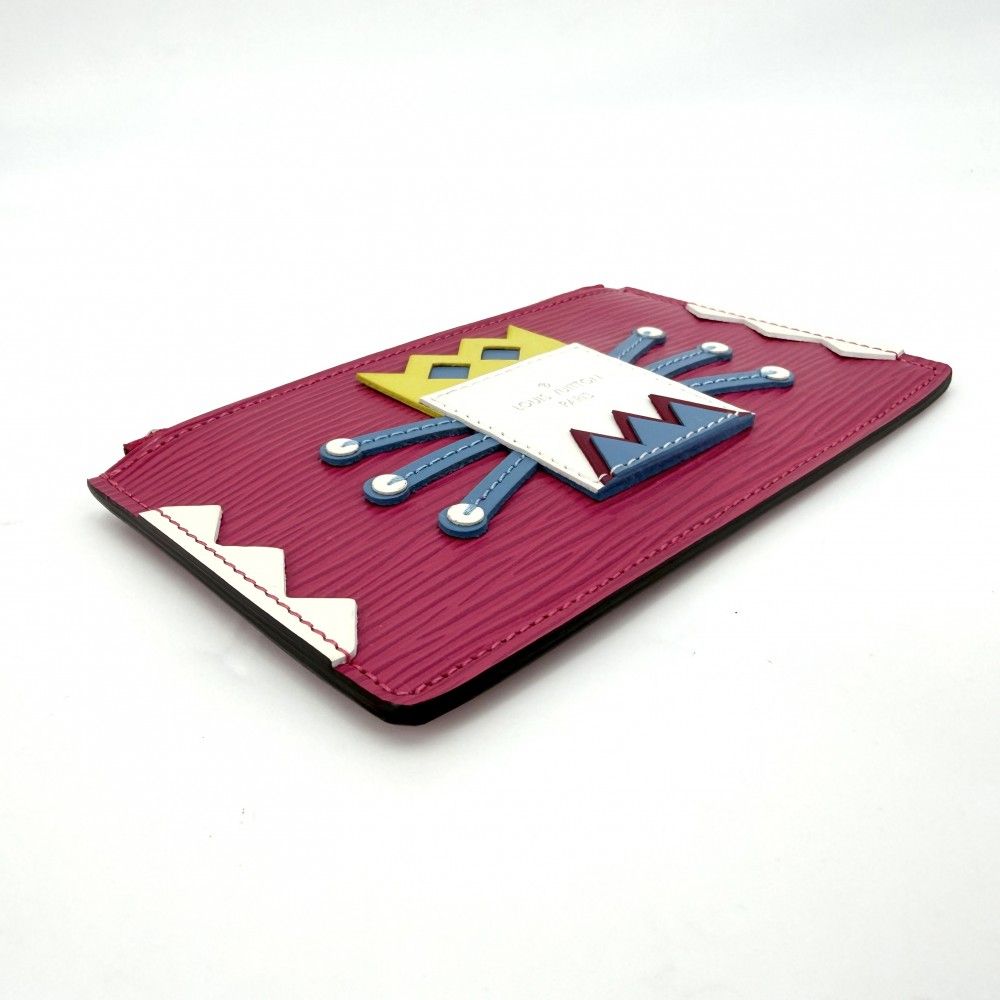 Louis Vuitton Coin Case Pochette Cles Tribal Mask Card Fixed Era Holder Purse — view 3