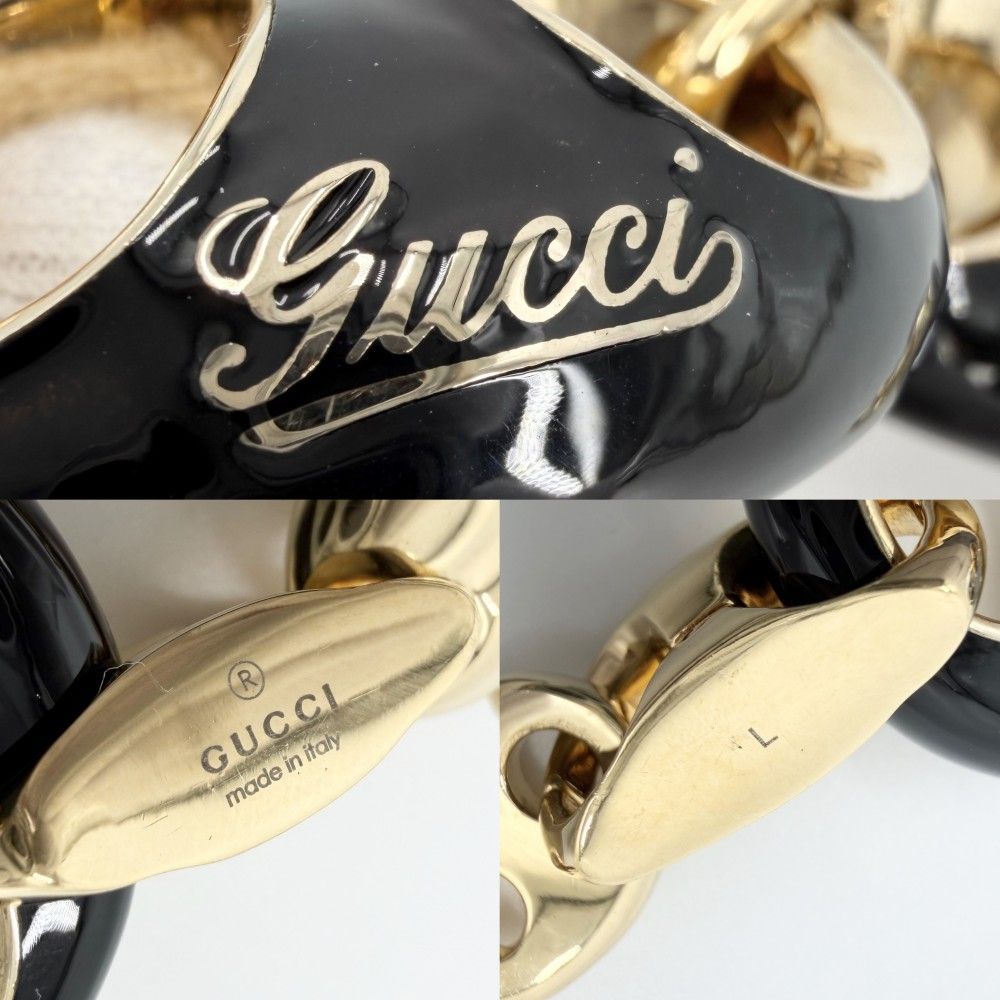 Gucci Bracelet Marina Chain L Black Gold — view 4