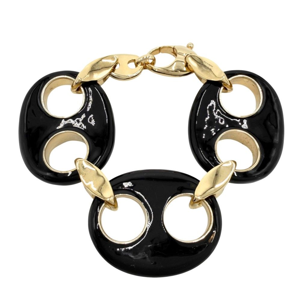 Gucci Bracelet Marina Chain L Black Gold — view 2