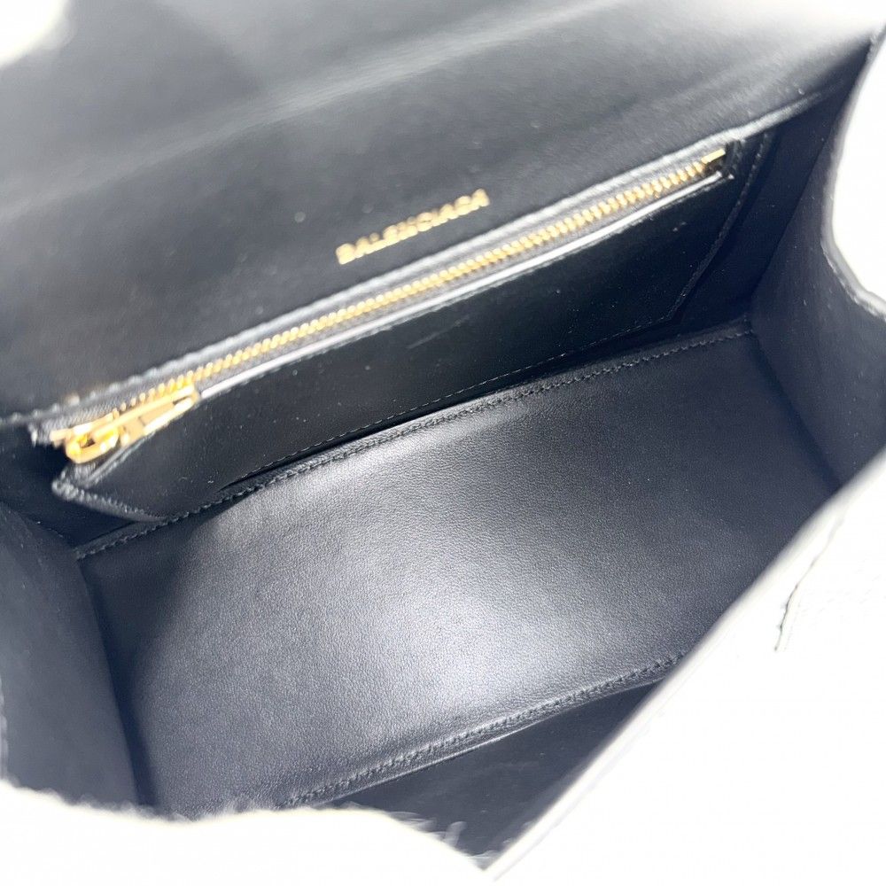 Balenciaga 2-Way Hourglass Small Shoulder Bag Crossbody Croco — view 4
