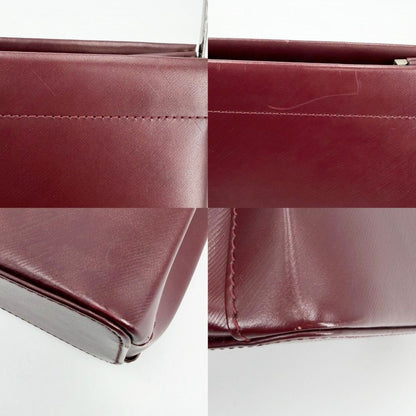 Cartier Handbag Three Color Trinity Shoulder Leather Wine Red Gold Silver — view 6