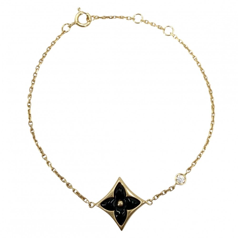 Louis Vuitton Bracelet Star Blossom BB with Gold Diamond Black