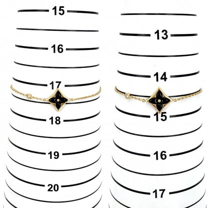 Louis Vuitton Bracelet Star Blossom BB with Gold Diamond Black — view 6