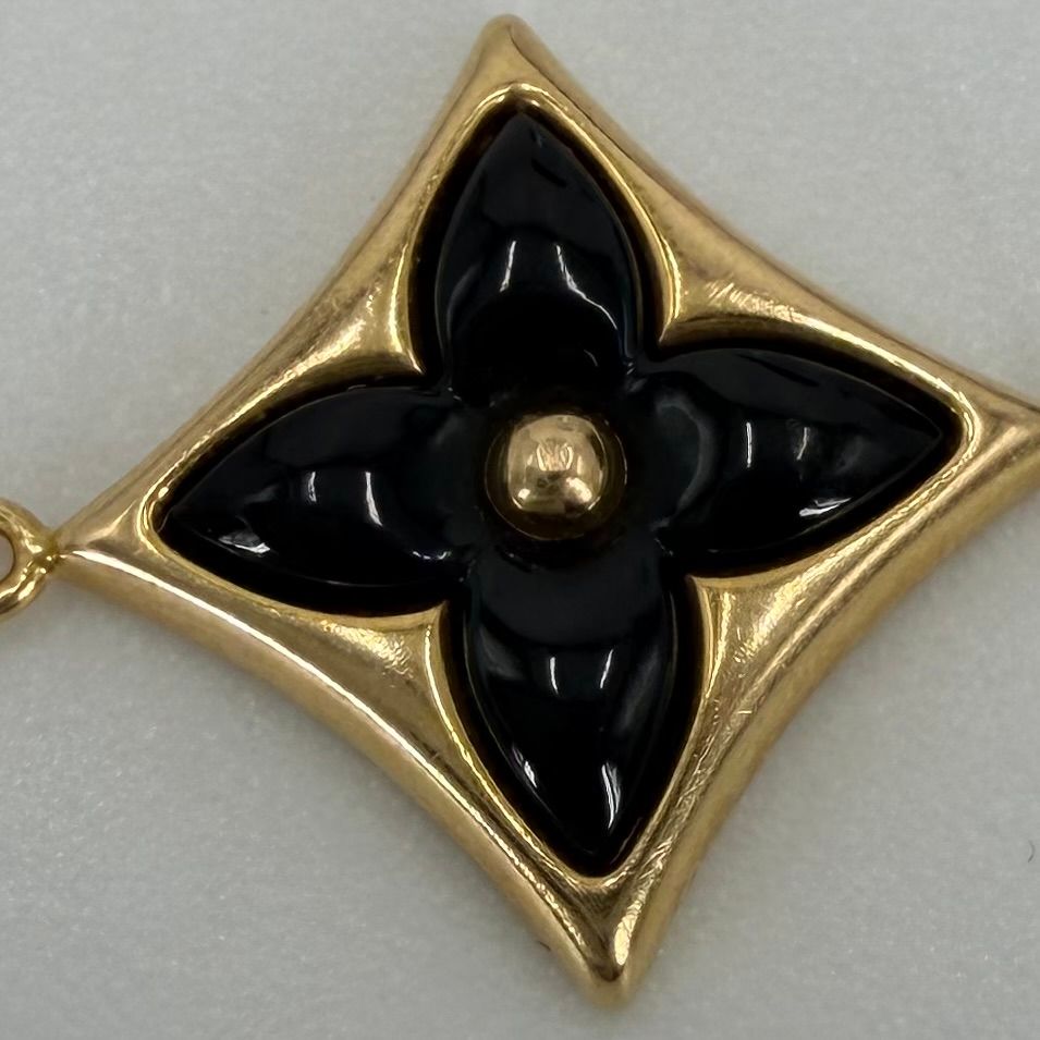 Louis Vuitton Bracelet Star Blossom BB with Gold Diamond Black — view 7