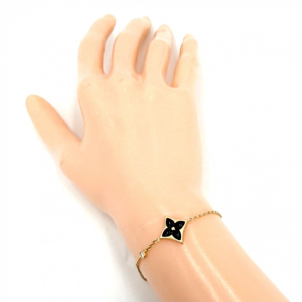 Louis Vuitton Bracelet Star Blossom BB with Gold Diamond Black — view 3