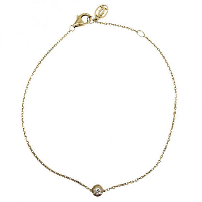 Cartier Bracelet Damier XS Single Diamond Star 18k YG Gold