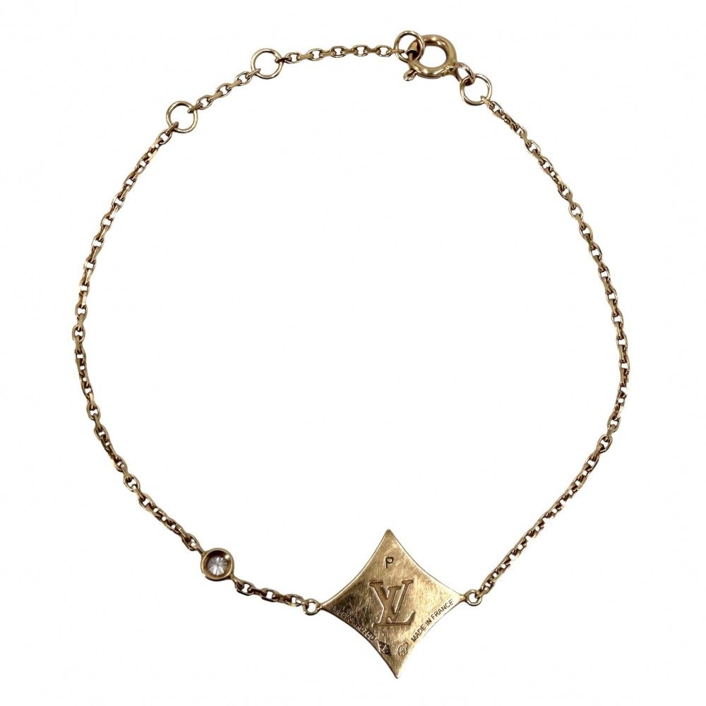 Louis Vuitton Bracelet Star Blossom BB with 18k PG Gold Diamond — view 2