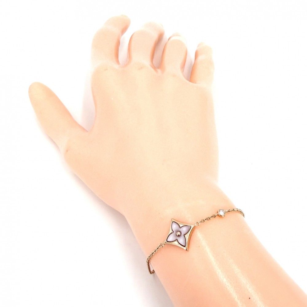 Louis Vuitton Bracelet Star Blossom BB with 18k PG Gold Diamond — view 3