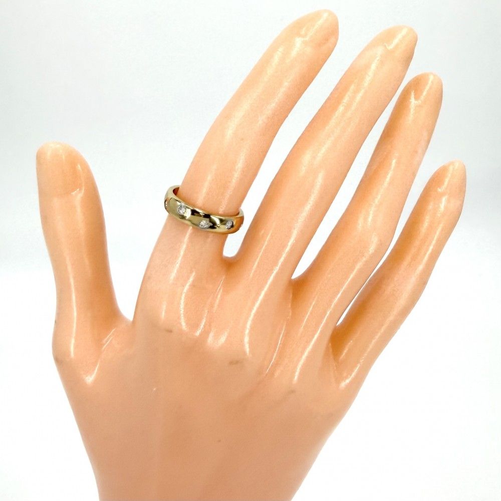Tiffany & Co Ring Dots 18k Yellow Gold Diamond — view 2