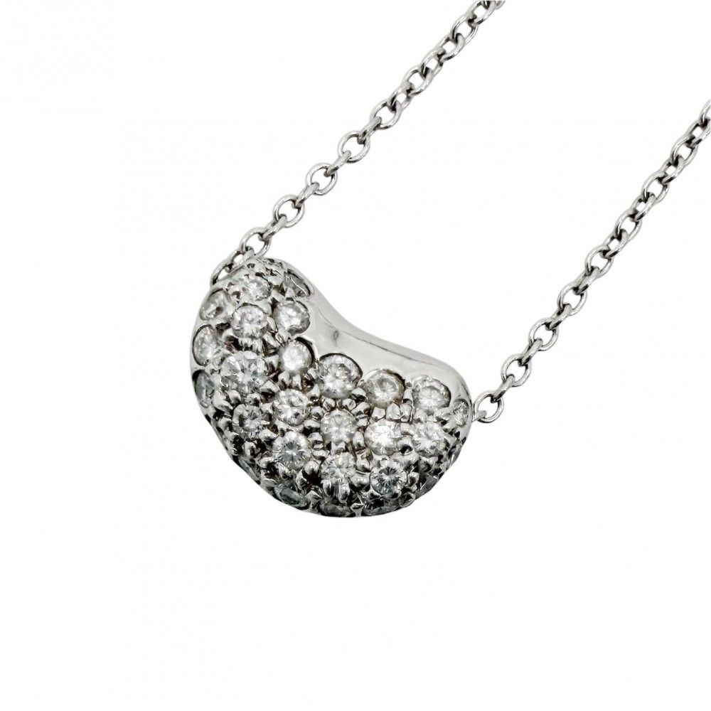 Tiffany & Co Necklace Elsa Peretti Bean Motif Diamond