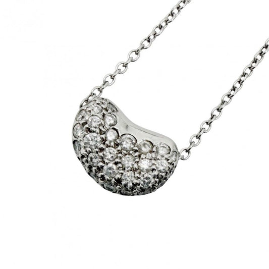 Tiffany & Co Necklace Elsa Peretti Bean Motif Diamond