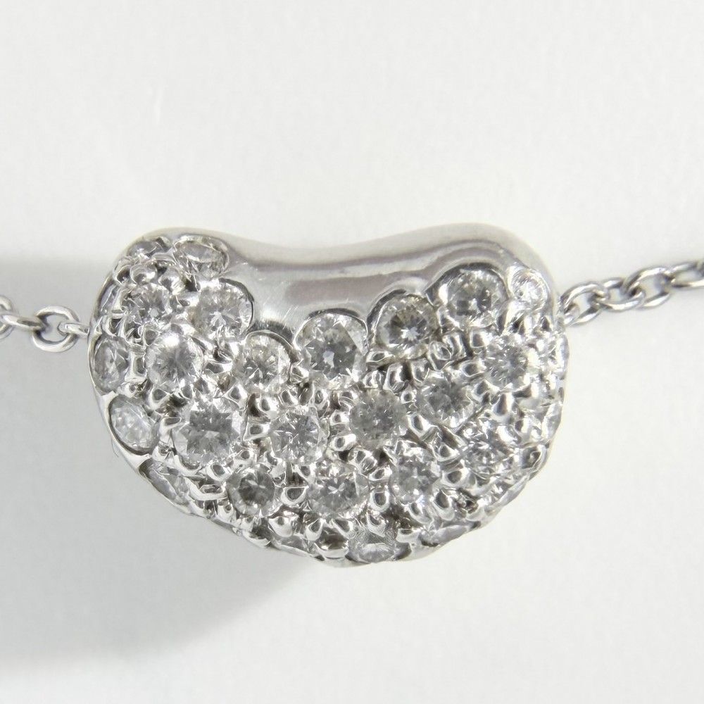 Tiffany & Co Necklace Elsa Peretti Bean Motif Diamond — view 4