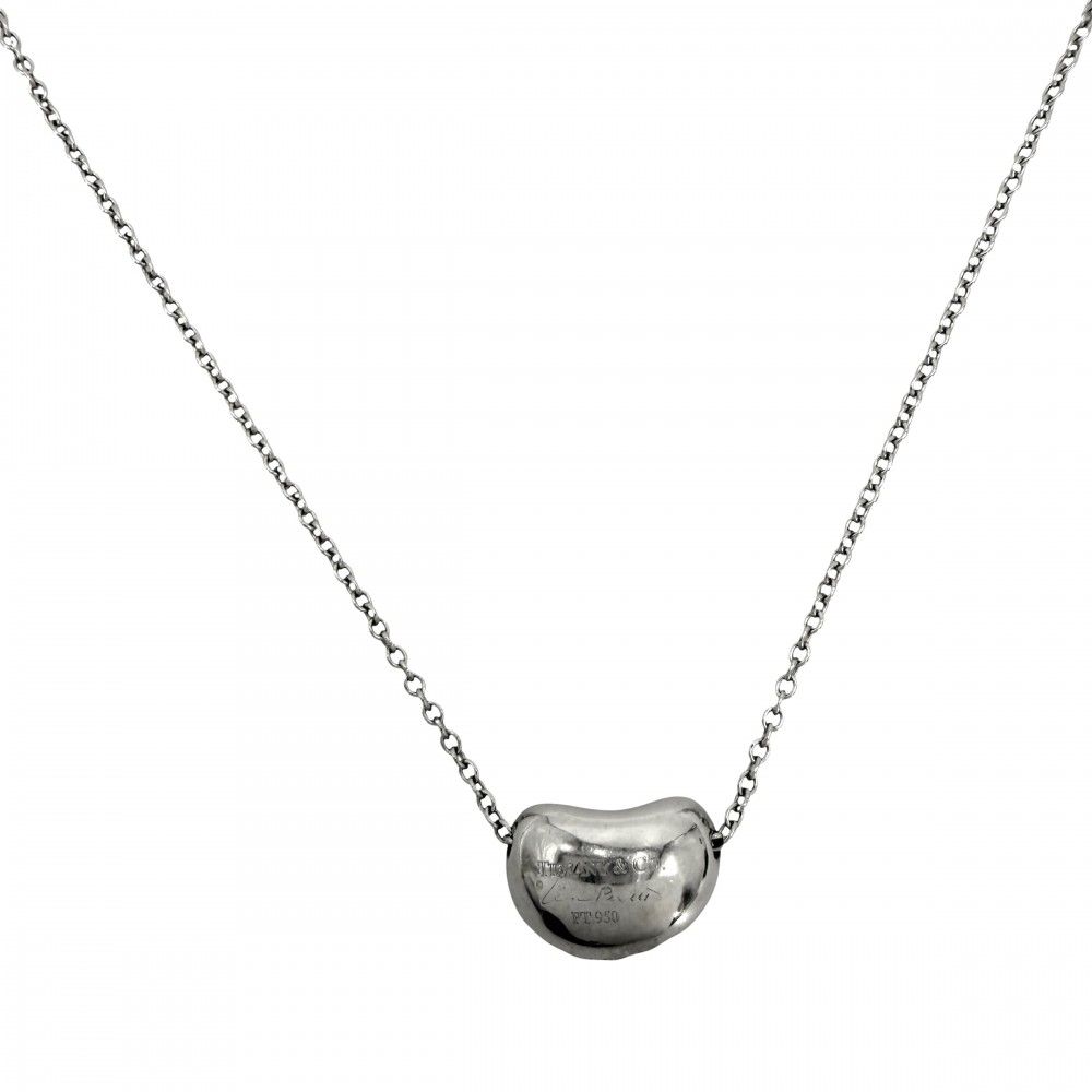 Tiffany & Co Necklace Elsa Peretti Bean Motif Diamond — view 2