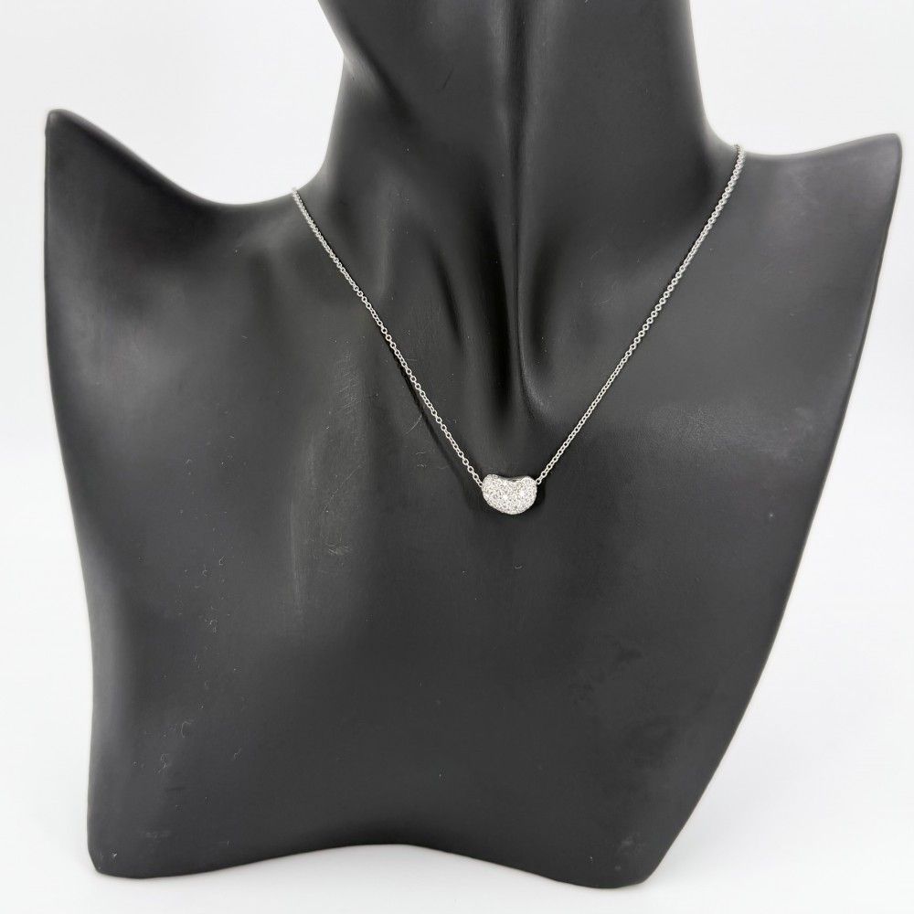 Tiffany & Co Necklace Elsa Peretti Bean Motif Diamond — view 3