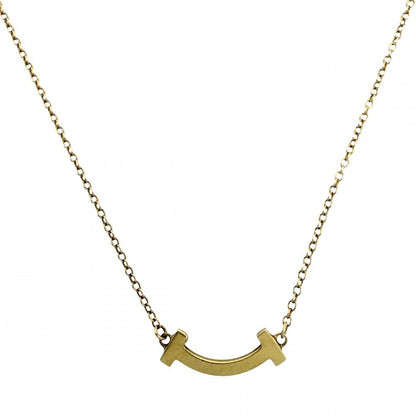 Tiffany & Co Necklace T Smile Mini Pendant Adjustable Star with 18k YG Gold — view 2