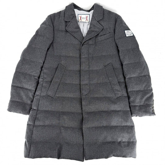 Moncler Down Jacket Chester Striped 2 Sizes Gray Nylon Winter