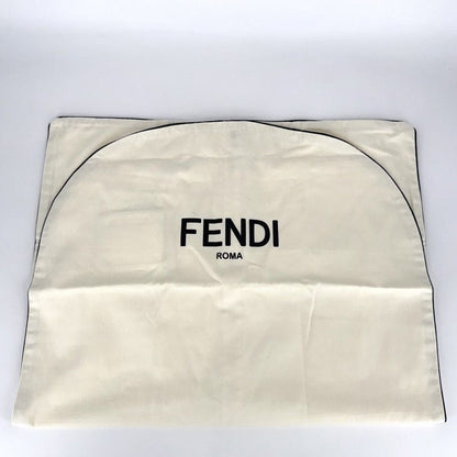 Fendi Denim Jacket Stand Collar Short 38 Indigo Gunmetal Cotton Spring Autumn — view 7