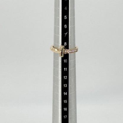 Tiffany & Co Ring T One Narrow 18k YG Gold Diamond — view 5