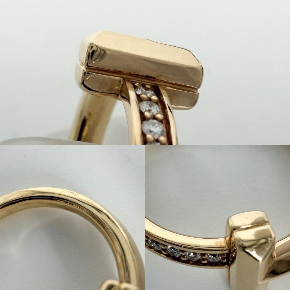 Tiffany & Co Ring T One Narrow 18k YG Gold Diamond — view 6
