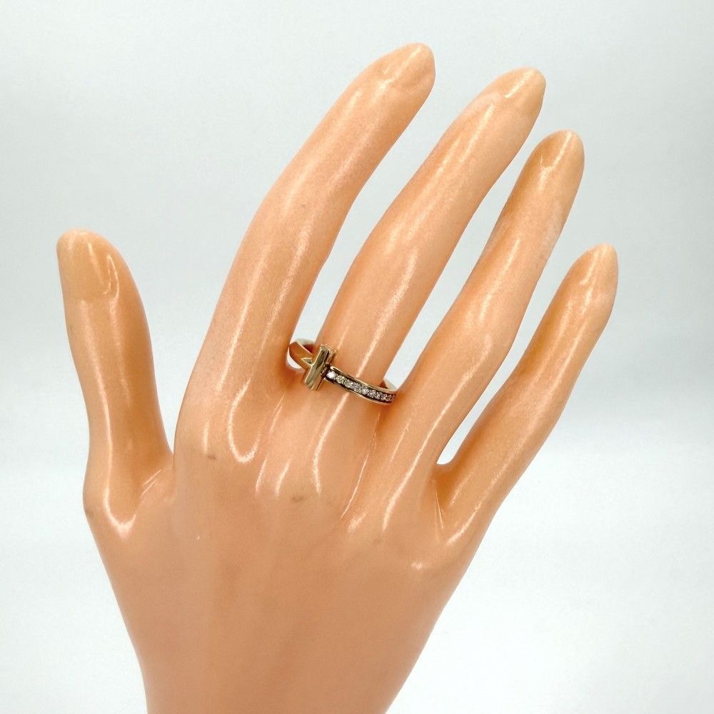 Tiffany & Co Ring T One Narrow 18k YG Gold Diamond — view 2