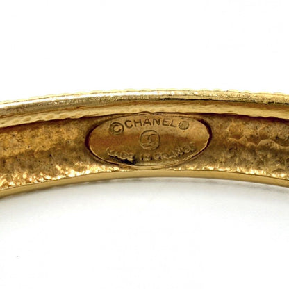 Chanel Bangle Logo 2 Row Bracelet Vintage Gold Plated 62.2 — view 3