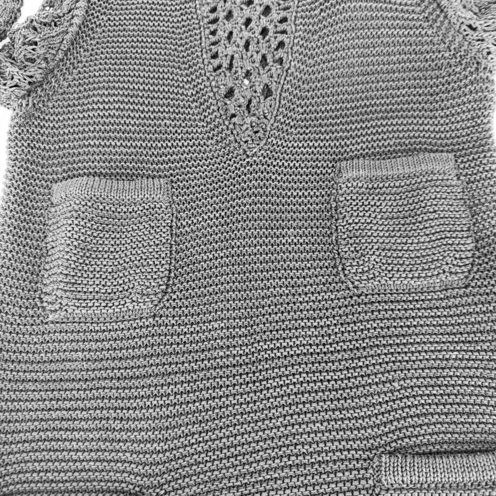 Chanel Dress Knit Long Sleeve 36 Black Cotton Spring Autumn Winter — view 5