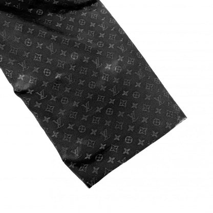 Louis Vuitton Monogram Long Coat 38 Black Silk Metallic Fiber Spring Autumn — view 6