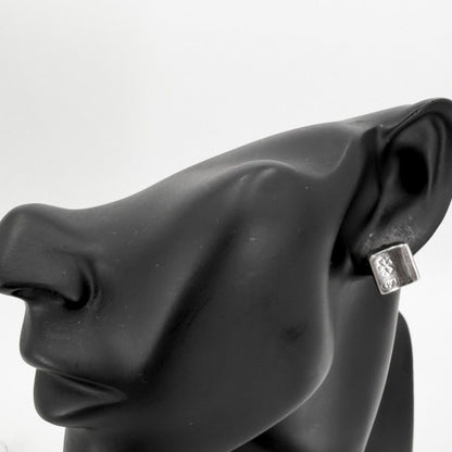 Chanel Earrings Square Clover Mademoiselle 925 Sterling Silver — view 2