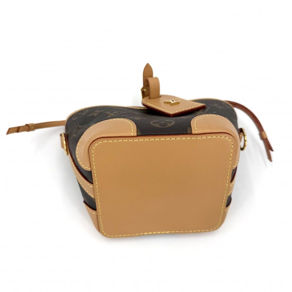 Louis Vuitton Shoulder Bag Noe Purse Monogram Canvas Brown Gold — view 3