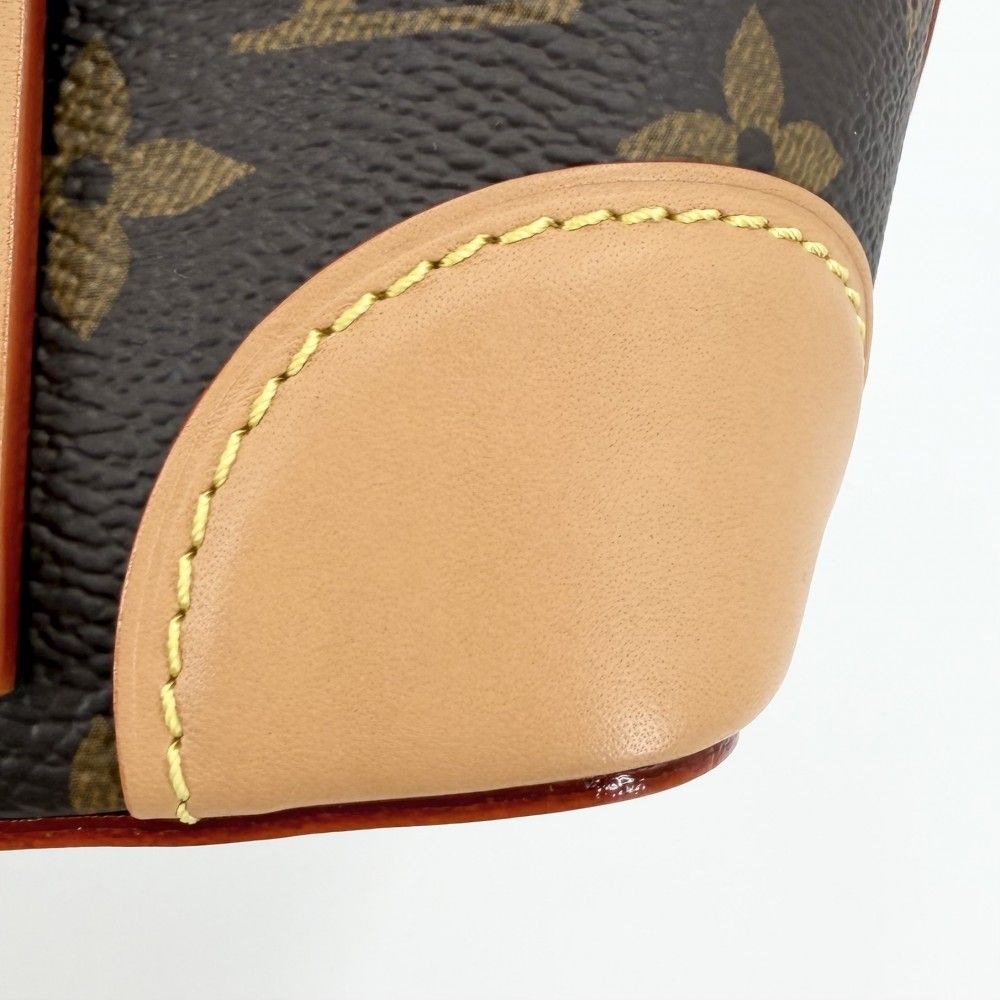 Louis Vuitton Shoulder Bag Noe Purse Monogram Canvas Brown Gold — view 6