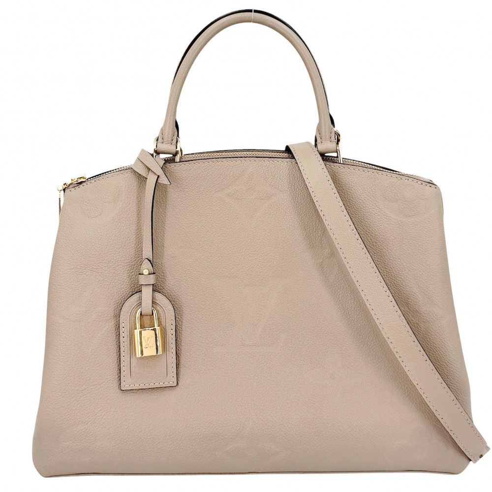 Louis Vuitton 2-Way Grand Palais MM Shoulder Bag Crossbody Beige Monogram