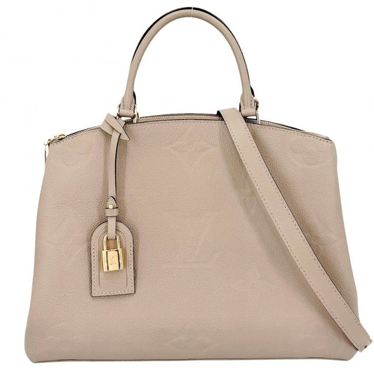 Louis Vuitton 2-Way Grand Palais MM Shoulder Bag Crossbody Beige Monogram