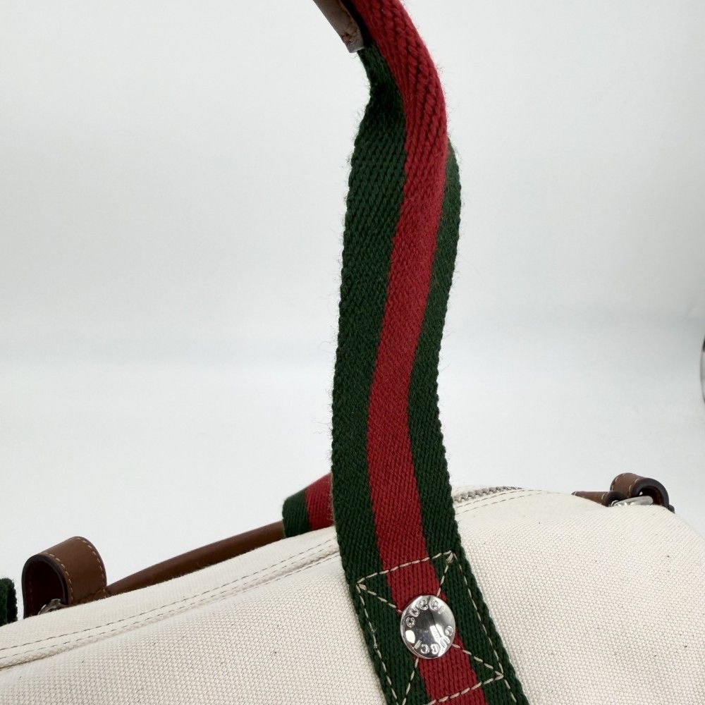 Gucci 2-Way Ophidia Print Shoulder Bag Crossbody Canvas Ivory Brown Silver — view 7