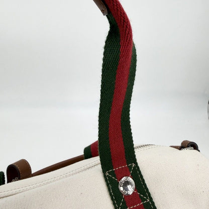 Gucci 2-Way Ophidia Print Shoulder Bag Crossbody Canvas Ivory Brown Silver — view 7