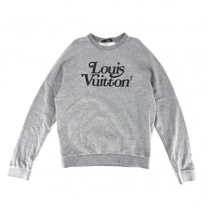 Louis Vuitton Sweatshirt Collaboration Brushed Lining Top Crew Neck M Gray