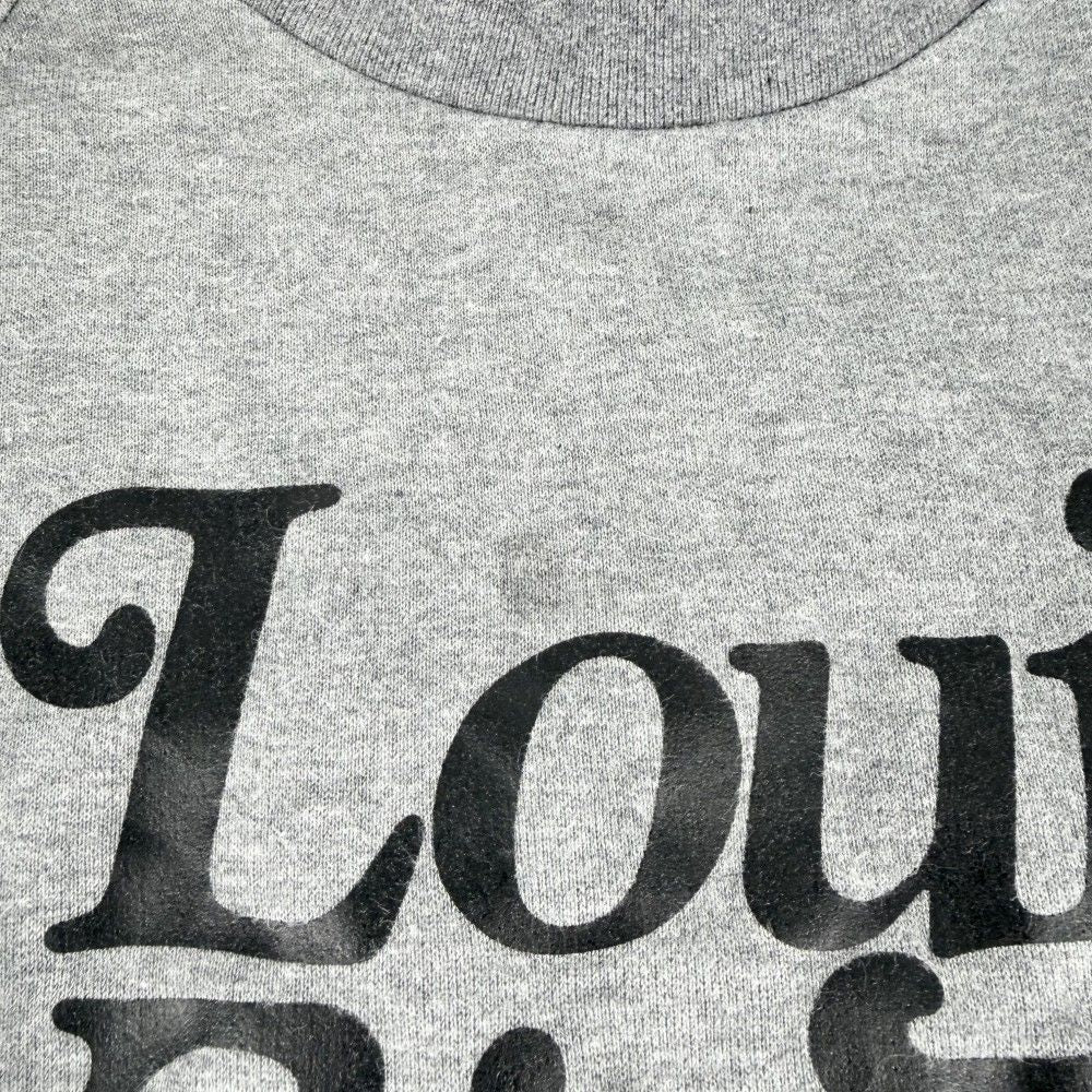 Louis Vuitton Sweatshirt Collaboration Brushed Lining Top Crew Neck M Gray — view 5