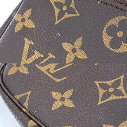 Louis Vuitton Handbag Mini Pochette Accessoires Monogram Canvas Brown Gold — view 7