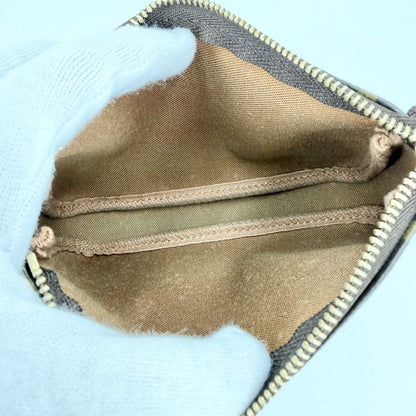 Louis Vuitton Handbag Mini Pochette Accessoires Monogram Canvas Brown Gold — view 4