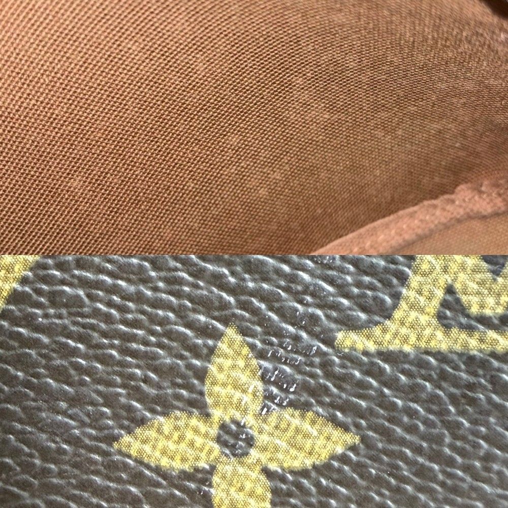 Louis Vuitton Handbag Mini Pochette Accessoires Monogram Canvas Brown Gold — view 6