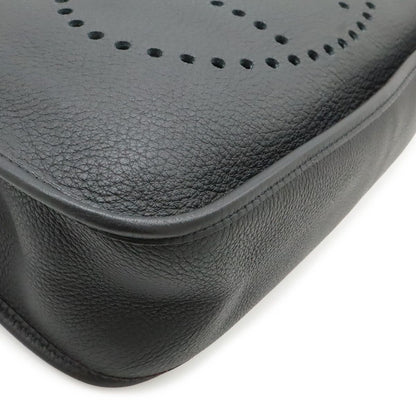 Hermes Evelyne I 1 GM Shoulder Bag Taurillon Clemence Black Gold — view 3