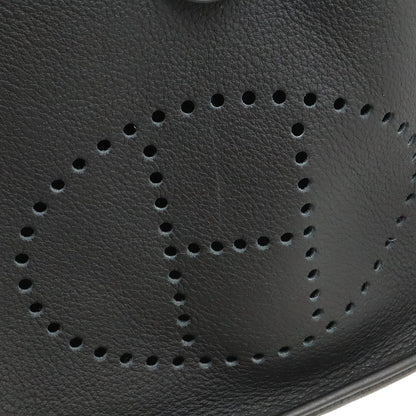 Hermes Evelyne I 1 GM Shoulder Bag Taurillon Clemence Black Gold — view 9