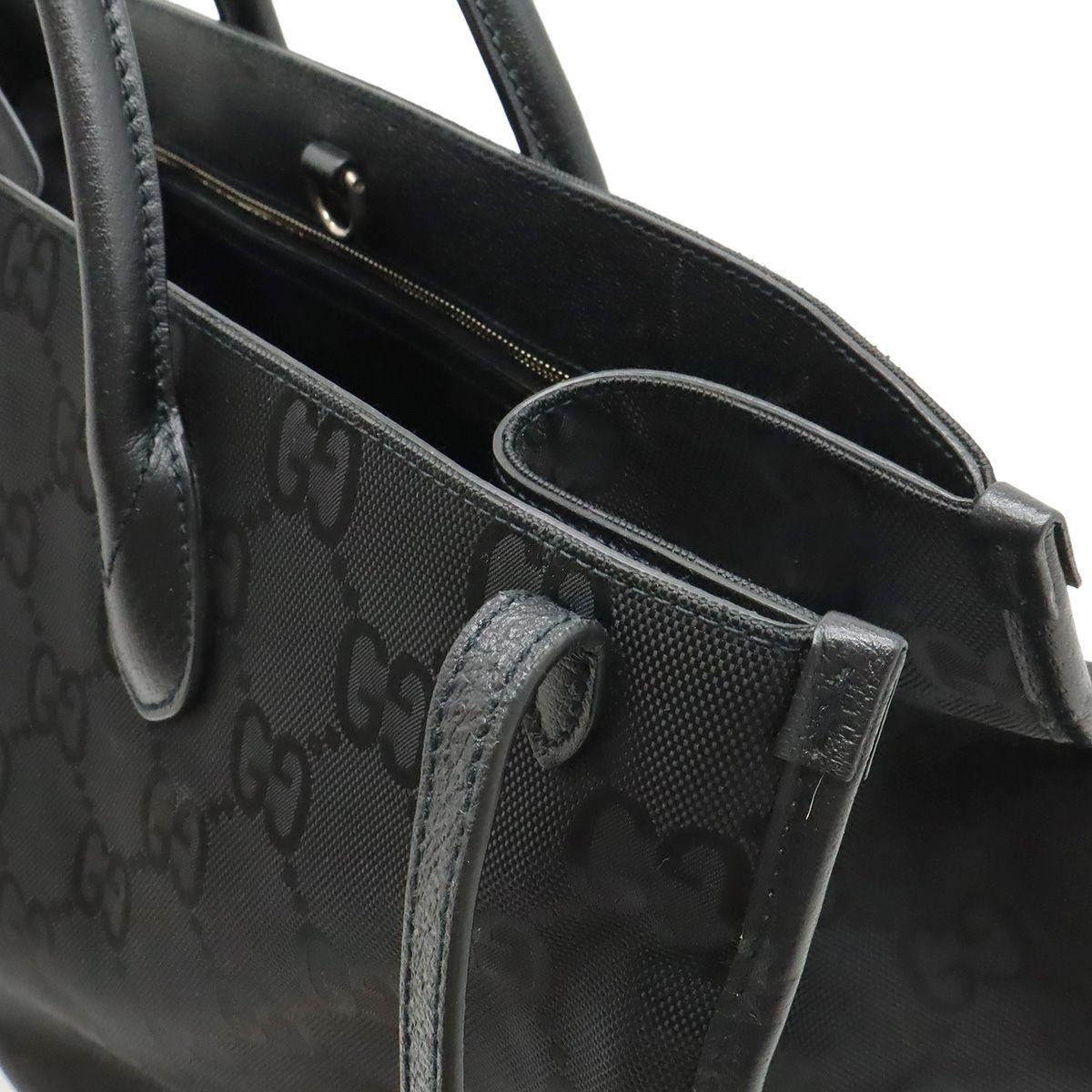 Gucci Off the Grid 2-Way Shoulder Bag Nylon Canvas Black — view 8