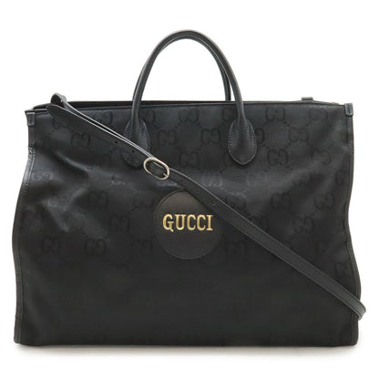 Gucci Off the Grid 2-Way Shoulder Bag Nylon Canvas Black